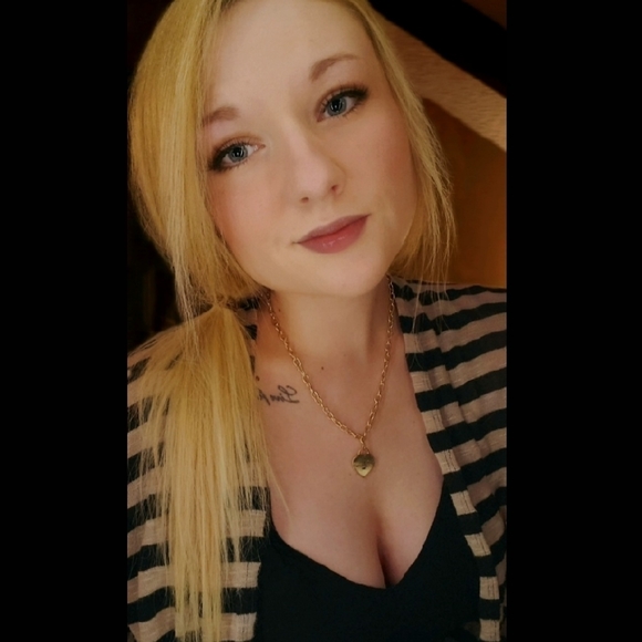 Size M Forever 21 Tan/Black Stripe Cardigan - Picture 3 of 4